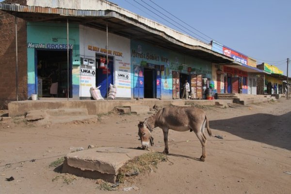 Typical Isiolo street - Kenya
