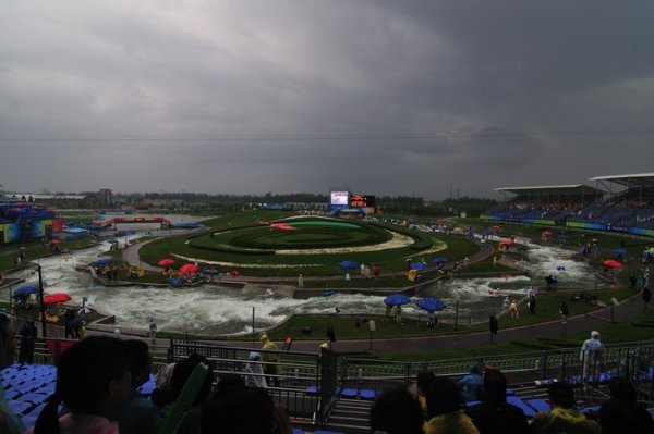 Storms brew at the Shunyi Olympic Rowing-Canoeing Park