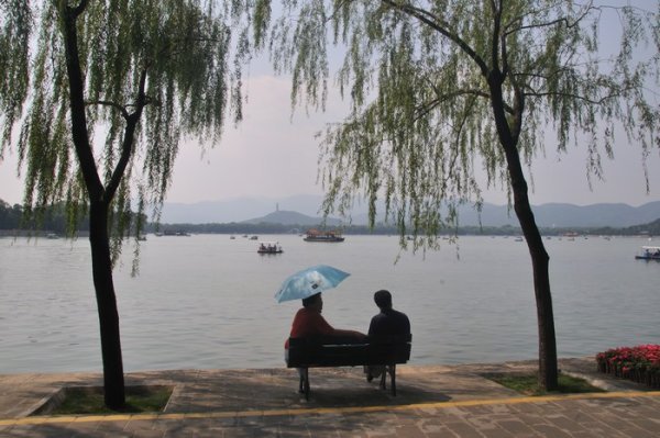 Relaxing by Kumming Lake - The Summer Palace, Beijing