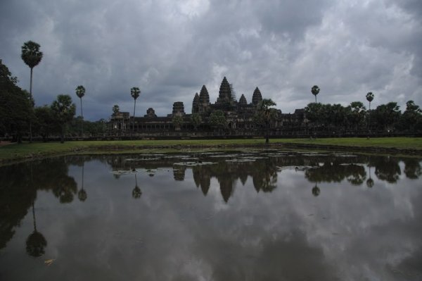 Dark clouds gather over Angkor Wat - Siem Reap, Cambodia