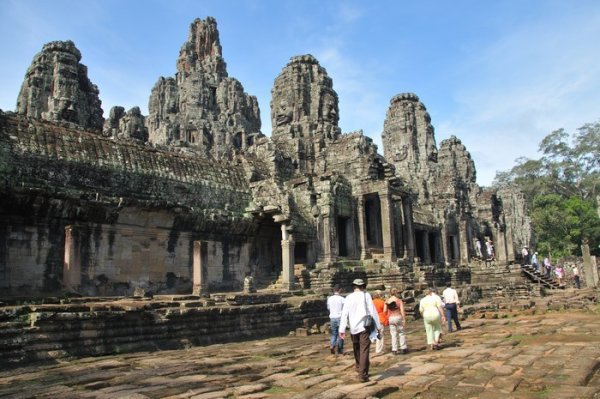 The Bayon temple in Angkor Thom - Siem Reap, Cambodia
