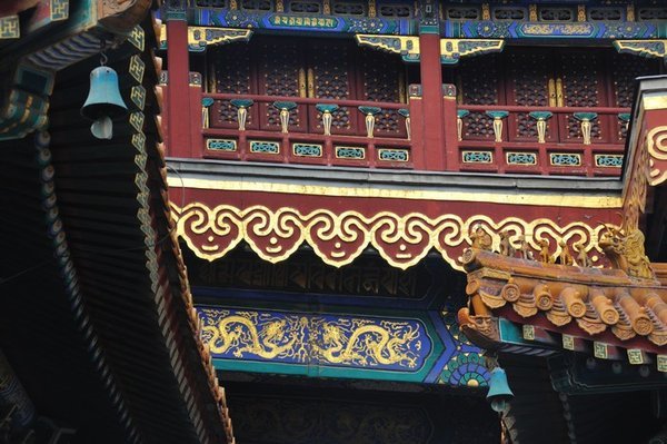 Colourful artwork - Lamu Temple, Beijing, China