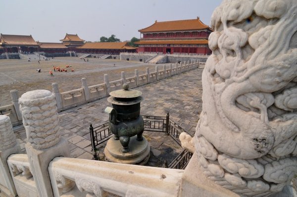 The main courtyard of the Forbidden City - Beijing, China