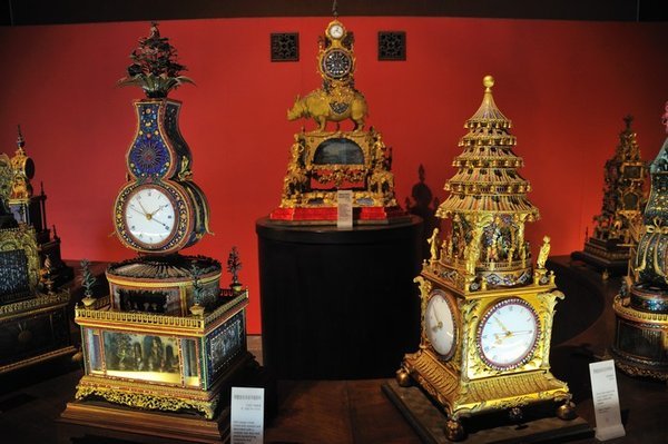 English clock within the Clock and Watches Gallery - Forbidden City, Beijing, China