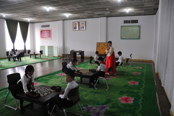 Paduk gaming room at the Mangyongdae Children's Palace - Pyongyang, North Korea