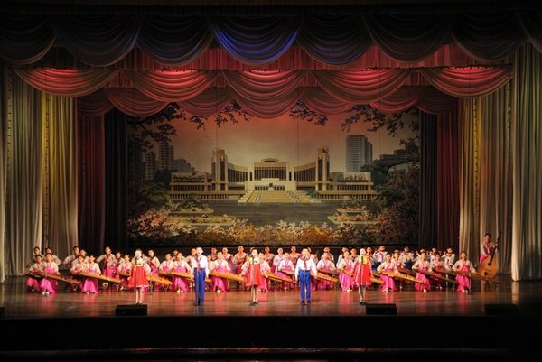 The opening concert song - Mangyongdae Children’s Palace, Pyongyang, North Korea