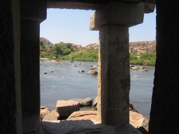 Temple by the river - Hampi