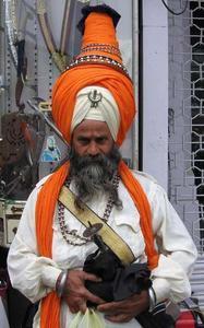 The stern stare of a Nihang - Amritsar