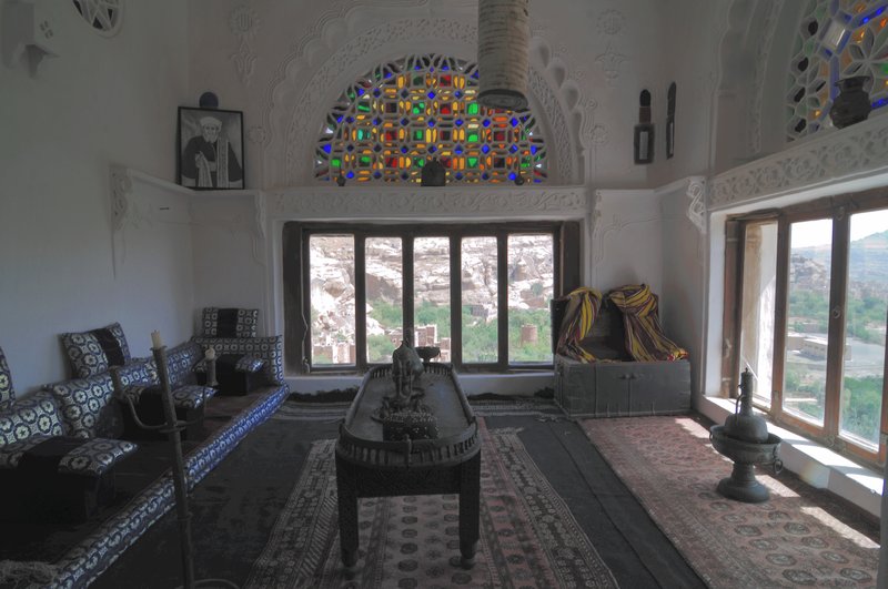 Imam's room in the Palace of Dar Alhajr - Haraz Mountains, Yemen