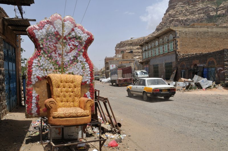 Wedding ceremony chair - Shibam, Haraz Mountains, Yemen