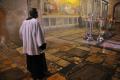 Service within the Church of the Holy Sepulchre - Jerusalem, Israel