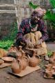 Pottery maker in Dorze, Ethiopia