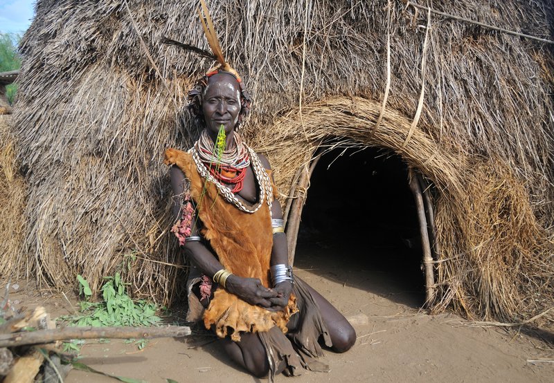 Karo lady - Kolcho, Omo Valley, Ethiopia