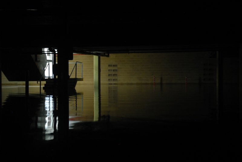 Still floodwaters within the Southbank underground car park - 13 Jan - Brisbane, Australia