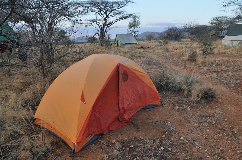 My comfortable tent at the Ewaso Lions camp - West Gate Community Conservancy, Kenya