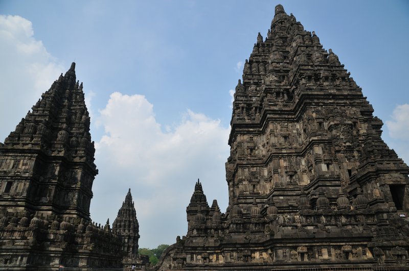 Towering Prambanan temples - Java, Indonesia