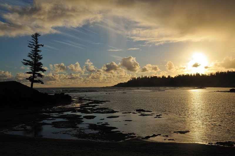 Glorious sunset from Emily Bay - Norfolk Island