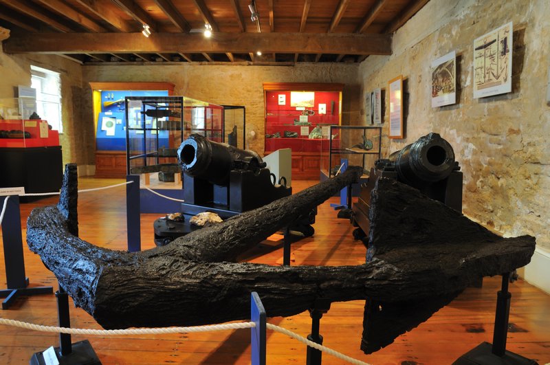 Anchor from the Sirius - the Pier Store Museum - Kingston, Norfolk Island