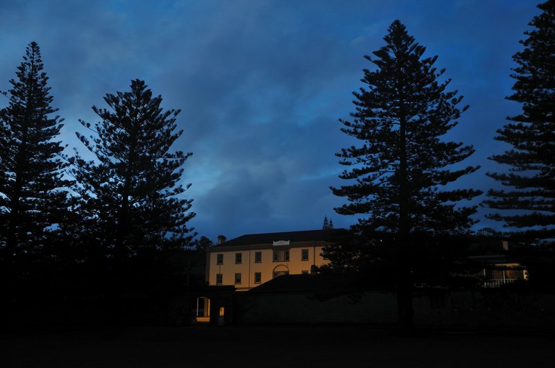 New Military Barracks at dusk - Kingston, Norfolk Island