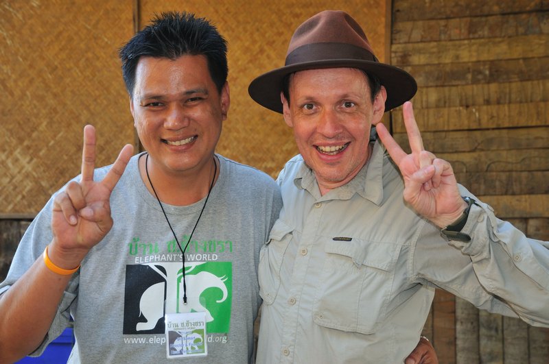 Meeting Dr. Samart Prasitthiphon, founder of Elephant's World, Kanchanaburi, Thailand