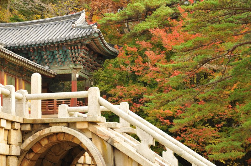 Cheongungyo and Baekungyo (Blue Cloud and White Cloud Bridges) - Bulguksa Temple, Gyeong-ju, South Korea