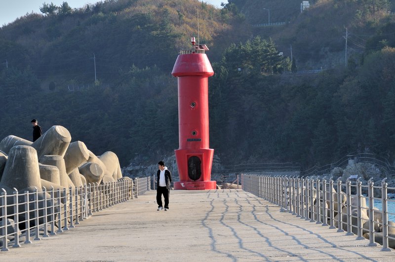 The curiously shaped lighthouse - Sinnam, South Korea