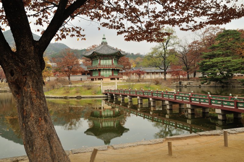 Hyangwon-jeong within Gyeongbokgung Palace - Seoul, South Korea
