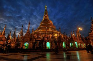 Twilight's last gleaming - Shwedagon Paya, Yangon, Myanmar