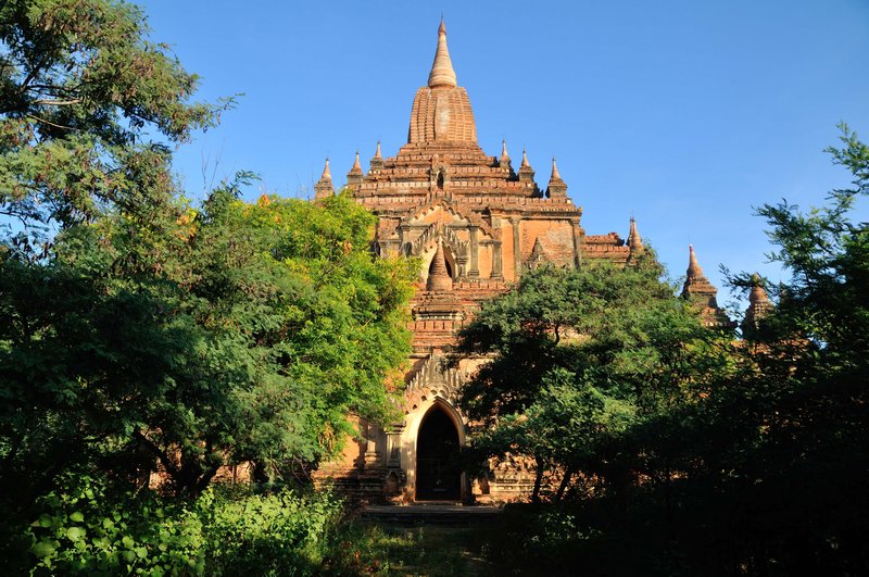 Overgrown enclosure at Sulamani Pahto - Bagan, Myanmar