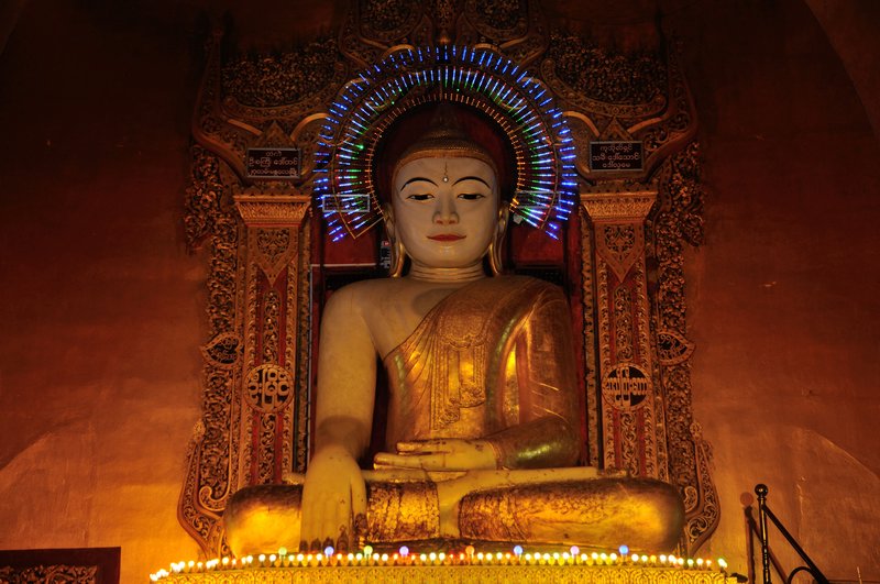 Buddha within Kyauktawgyi Paya - Taungthaman village, near Amarapura, Myanmar