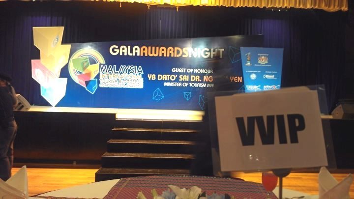 The VVIP table on the Awards dinner - MITBCA, Kuala Lumpur