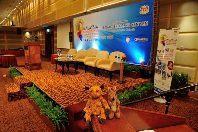 Lenny the Tarsier and Blu the Kangaroo at MITBCA - Kuala Lumpur