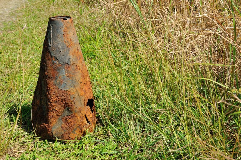 Rusted relic on Bloody Ridge - Guadalcanal, Solomon Islands