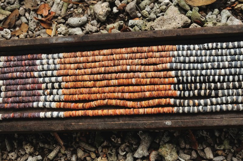 Finished shell money - Busu Island, Langa Langa Lagoon, Malaita, Solomon Islands