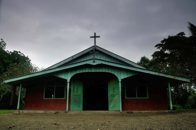 The church on Busu Island - Langa Langa Lagoon, Malaita, Solomon Islands