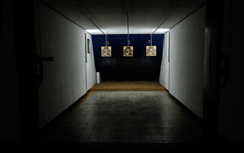 Indoor shooting range at the Reunification Palace - Ho Chi Minh City, Vietnam