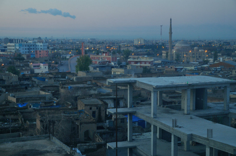 The view from my hotel room at dawn - Erbil, Kurdish Region, Iraq