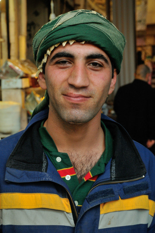 Young man in the Qaysari Bazaar - Erbil, Kurdish Region, Iraq