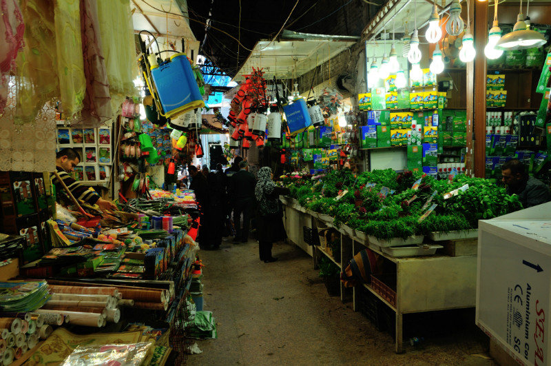 Different shopping options at the Qaysari Bazaar - Erbil, Kurdish Region, Iraq