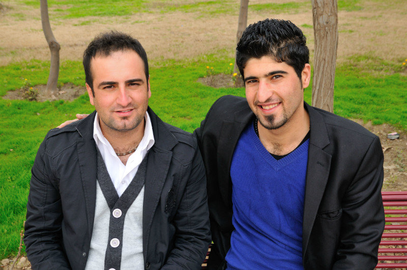 Ako (left) and Wsam (right) - Sami Abdulrahman Park, Erbil, Kurdish Region, Iraq