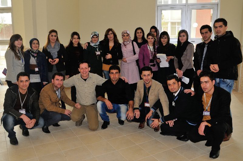 Me with students and teaching staff after my lecture - University of Sulaimani, Sulamaniyah, Kurdish Region of Iraq