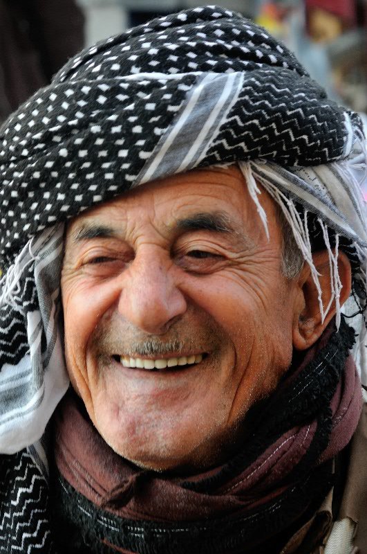 Laughing Kurdish man - Sulamaniyah, Kurdish Region of Iraq