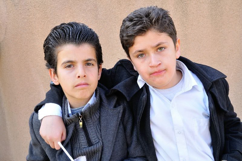 Smart looking boys at Amna Suraka - Sulamaniyah, Kurdish Region of Iraq
