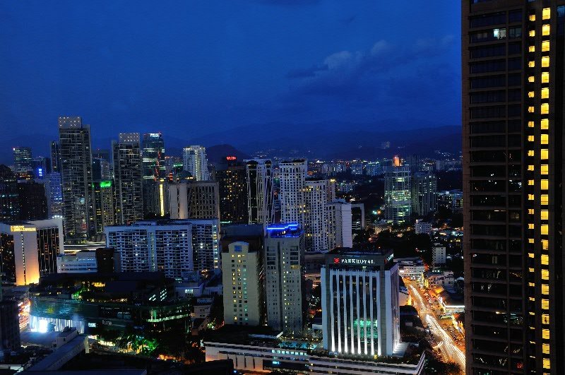 The view of Kuala Lumpur from my hotel room at Berjaya Times Square - Malaysia