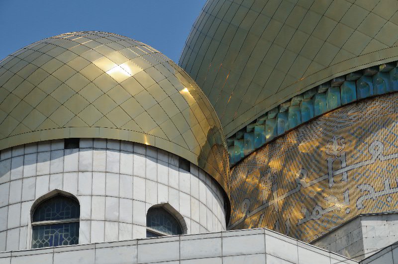 Domes of Central Mosque - Almaty, Kazakhstan