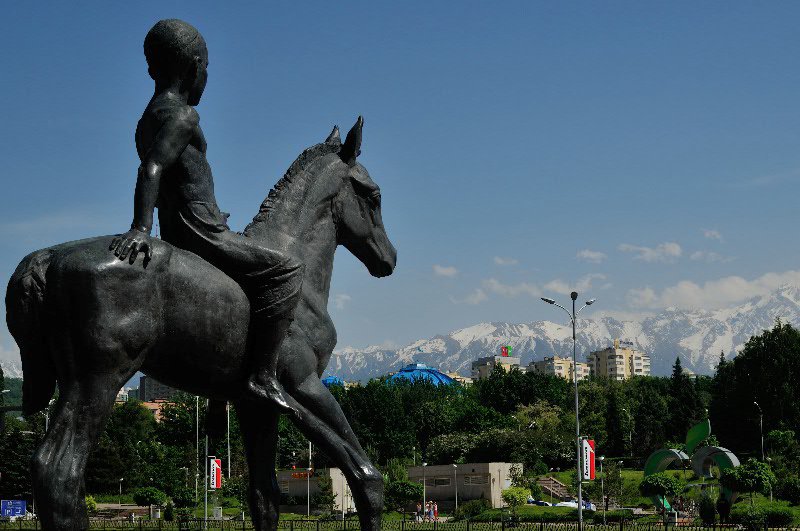 Statue in Respublika Alangy - Almaty, Kazakhstan