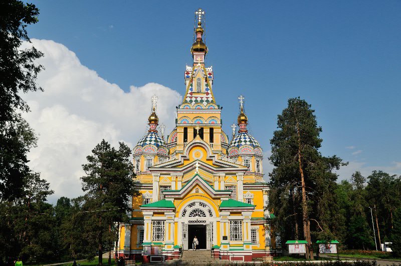 Zenkov Cathedral within Panfilov Park - Almaty, Kazakhstan