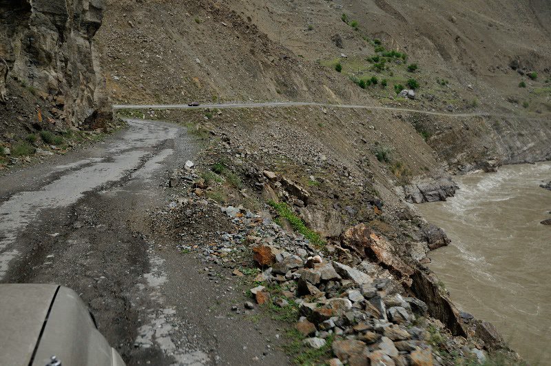 Perilous Road near Togmay - Tajikistan