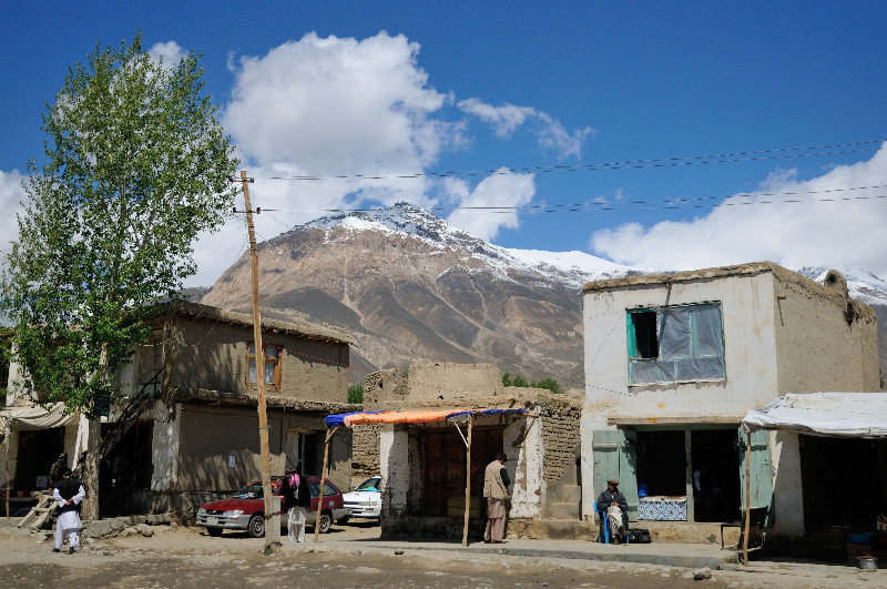 Bazaar and Mountains in Ishkahsim - Afghanistan