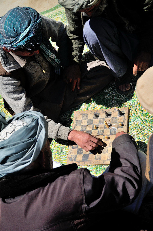 A game of shatran - Ishkahsim, Afghanistan